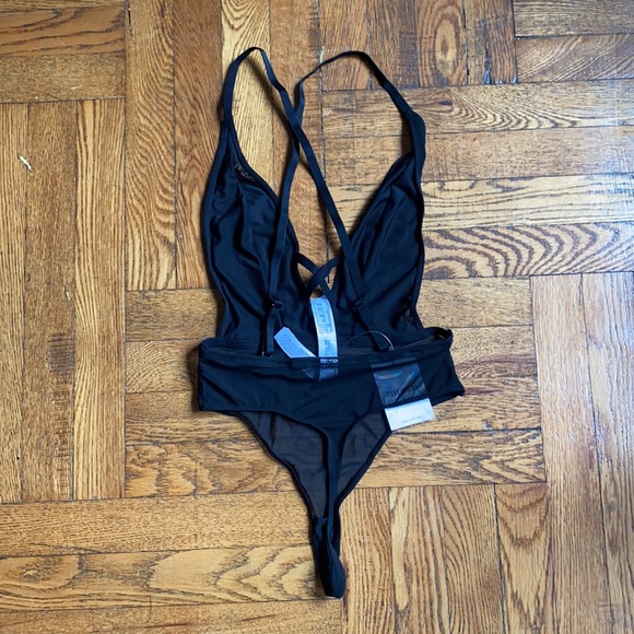 NWT Forever 21 black mesh lingerie bodysuit - Picture 5 of 5